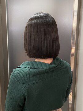 薬院ボブ縮毛矯正