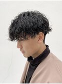 メンズマッシュパーマ波巻ツイストスパイラルパーマ札幌大通