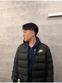 20代30代40代◎大人かっこいいスーツ刈り上げ短髪リバースパーマ
