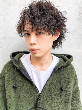 カナン(CANAAN) ★メンズヘア★マッシュウルフ×ナミパーマ×くせ毛風パーマ★