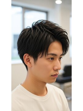 アッシュ 桜木町店(Ash) 横浜桜木町メンズ ニュアンスマッシュ×刈り上げショート