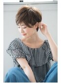 ★hair LOGiA★　〇外はねショート　耳かけアレンジ