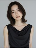 【20代30代40代】小顔くびれボブ×透明感ベージュ前髪なし南越谷