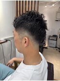 ソフトフェード×パーマスタイル