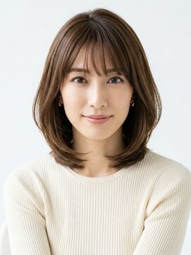 フープ 川越(hoop) 白髪ぼかし40代内巻きボブ
