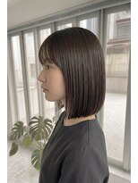 ホロル(horol)&nbsp;肩上ラインの艶ストレートボブ