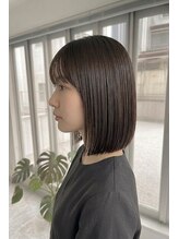 ホロル(horol)&nbsp;肩上ラインの艶ストレートボブ