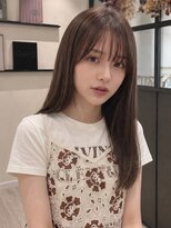 ユーフォリア 青山(Euphoria)&nbsp;ブリーチなし姫カットワンホンレイヤーロングレイヤー薄め前髪☆