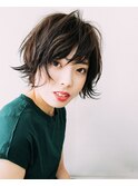 ナチュラルショート ニュアンスパーマ