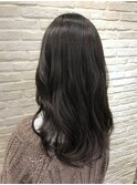 透明感ダークグレージュ☆黒髪風にも◎