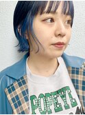 【ANALOGUE】インナーカラーブルーボブ