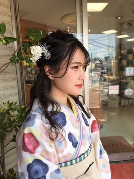 髪技空間アノン(anon) ハーフアップ袴セット