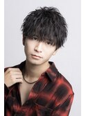 波打ちスパイラルツイストスパイラルマッシュ束感刈り上げ