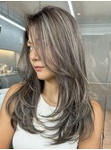 ハイライトショートヘアダブルカラーイルミナカラーオージュア
