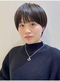 大人マッシュショート丸みショートレイヤーカット
