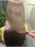 髪質改善ベージュブラウン