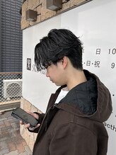 アクトヘアー 大府(Act hair) 毛流れリバースセンターパート　韓国ヘア　ニュアンスパーマ