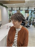 白髪染めしない白髪染め/ローライト/大人ショート