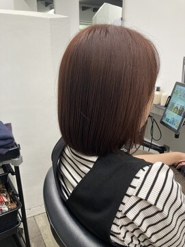 イレス 札幌円山店(IRESU) 切りっぱなしボブ/エアリーロング/美髪/ピンクブラウン/ショート