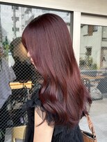 アドア 横浜(ADORE)&nbsp;【ADORE 横浜】ワインレッド×ブリーチなしカラー