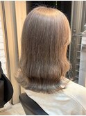 ブリーチ/髪質改善/ミルクティーベージュ