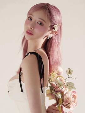 ベレーザ 渋谷(BELEZA) 12730ラベンダーミルクティーホワイトピンク韓国風巻きレイヤー