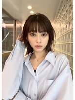 フィルムス 田町芝浦(FILMS) ブリーチなしチェリーブラウン髪質改善イルミナカラー韓国/田町