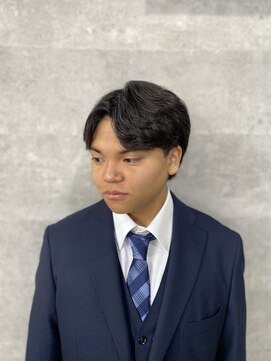 ソイクフ 高田馬場店(SOY-KUFU) 20代30代40代◎似合わせカットメンズ毛流れ黒髪フェザーパーマ