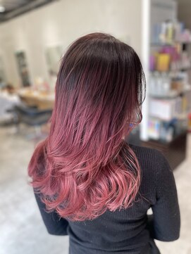 アヴァンス 京橋店(AVANCE) 品のある大人めピンクバレイヤージュ