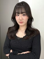 ユーフォリア 渋谷グランデ(Euphoria SHIBUYA GRANDE)&nbsp;ココアブラウン　顔周り　ぱっつん前髪　くびれヘア　韓国ヘア