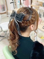 ジャルダンドフルー(Jardin de fleurs)&nbsp;あみこみポニーーテール