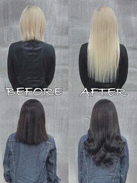 リップ 大阪本店(LIP) 【レミー100%最高級人毛/ロング】シールエクステ80枚