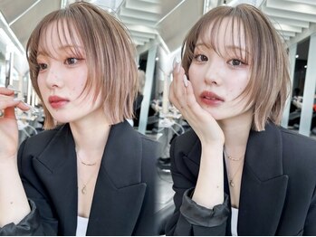 ハローバイシー 仙台(Hello by Sea)の写真/柔らか上質なツヤ★魅力を最大限に引き出す。ブリーチなしダブルカラーで楽しむ旬style[仙台/ブリーチなし]