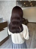 【minim×mio】ブリーチなしピンクブラウン