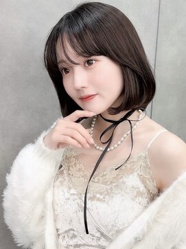 ロンドロゼ 池袋(Lond rose) ミニウルフレイヤーカット顔周り前髪韓国ボブミディアム/池袋