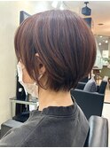 ショート/ピンクブラウン/20代/30代/40代/50代