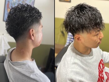 グリンヘアー(GRIN HAIR)の写真/ビジネスシーンでも映えるパーマはお任せ！メンズパーマが得意なスタイリストが、あなたのなりたいを実現！