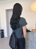 ローレンアオ(LOREN AO)&nbsp;くびれヘア/アプリコットオレンジ/夏のヘアアレンジ/矢場町