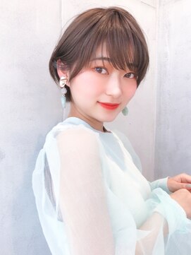 セイドット オモテサンドウ(Say. omotesando) Say.ひし形ショートくびれショートレイヤーグレージュアッシュ