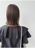 外ハネBob/くすみブラウン