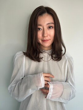 カバーヘア ブリス 大宮西口(COVER HAIR bliss) ココアグレージュくせ毛風センターパートp2大宮20代30代40代