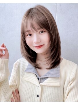 セイドット リー(Say. Ree) Say.オリーブグレーアッシュブロンド大人可愛いくびれレイヤー