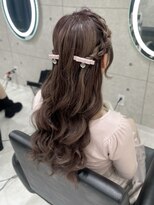 クラン 東心斎橋店(Clan) 編み込みハーフツイン/心斎橋ヘアセット