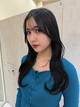 ラ ポルト ドゥ サワ(La Porte de SAWA) 冬◎韓国風暗髪ブルーブラック×髪質改善ロング