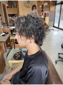 【山本智文】センターパートツイストスパイラルパーマ