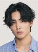 大阪梅田ニュアンスパーマフェザーパーマセンターパートゆるめ◆