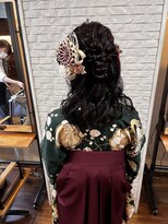 ザブックハンドサロン(The book hand salon)&nbsp;袴×ハーフアップ