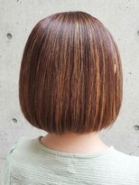 トゥルートラスト アン 下石田店(True Trust un)&nbsp;ナチュラルストレートボブ×ハイライト