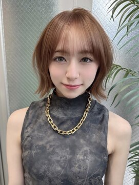 ディーバ 横浜(D.I.E.V.A) 20代30代40代50代ひし形ショートボブ小顔カット透明感ベージュ