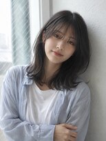 ワゴンバイアフロート(Wagon by afloat)&nbsp;くびれミディ×ダークブルー/レイヤー20代30代40代丸顔面長池袋